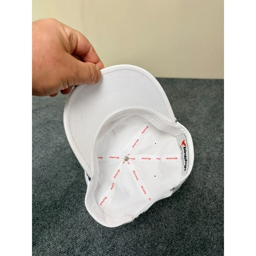 Birddogs Rope Hat Mens White Hummingbird Logo Snapback Golf Baseball Cap OS